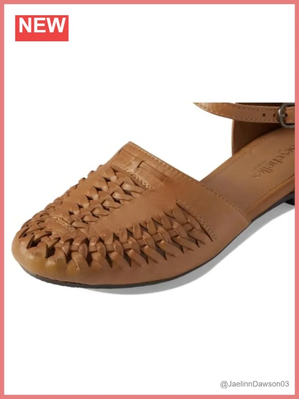 Seychelles Women's Crimson Woven Leather Flat Shoes Adjustable Ankle Strap